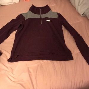 XS Victoria Secret Pink 1/4 zip shirt